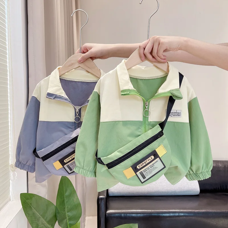 Vestito causale primaverile Neonati maschi Strisce di cartone animato Camicia Pantaloni 2 pezzi / set Abbigliamento per bambini Abbigliamento sportivo per bambini 0-5 anni 5