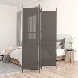 Divisorio in tessuto antracite a 3 pannelli 150x200 cm Prodotti per la decorazione della casa, schermi divisori, schermi privacy 1