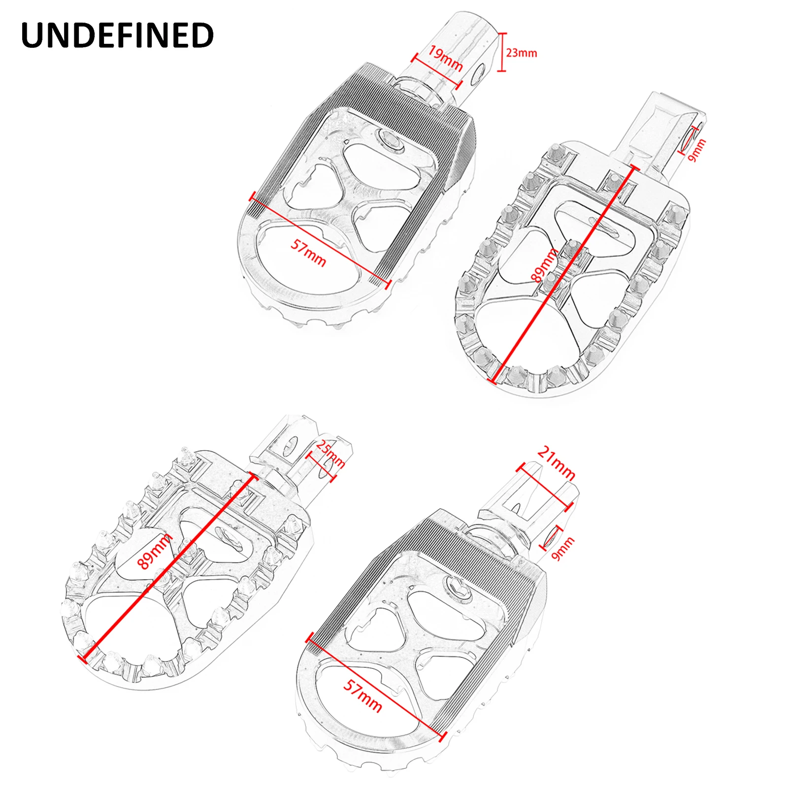Wide MX Pedane Moto Pedane Driver Passeggero Anteriore/Posteriore CNC Per Harley Softail Fat Bob Breakout Street Bob 2018-2023 6