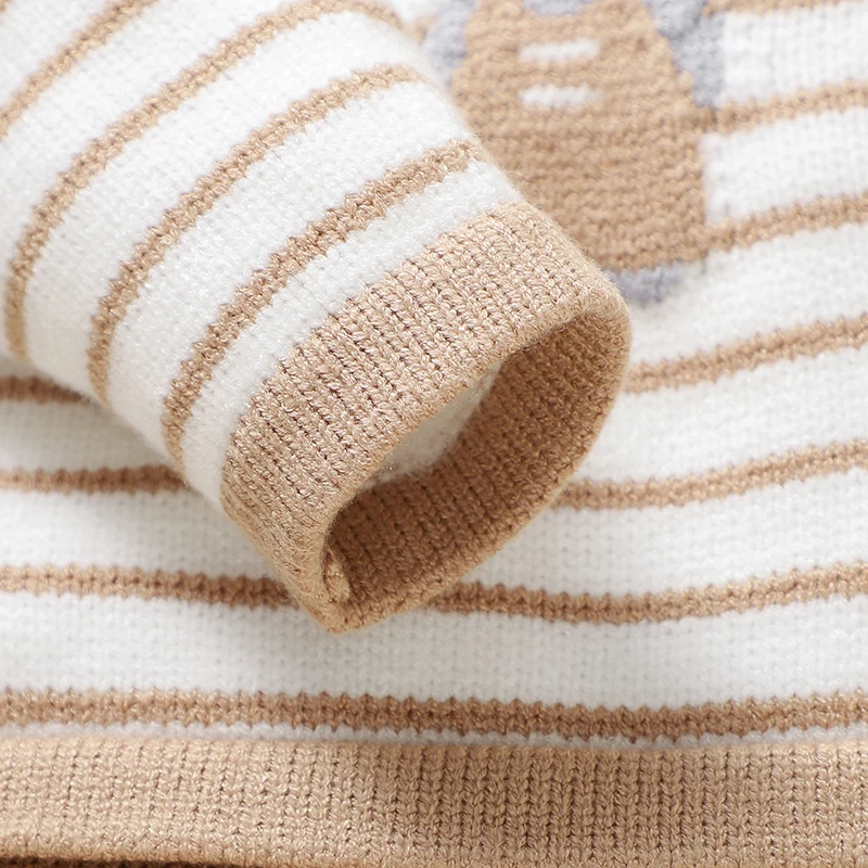 Pagliaccetti per neonato Autunno Casual Manica lunga lavorata a maglia Infantile Ragazzi Ragazze Tute Abiti One Pieces Tute per bambini Abbigliamento 5