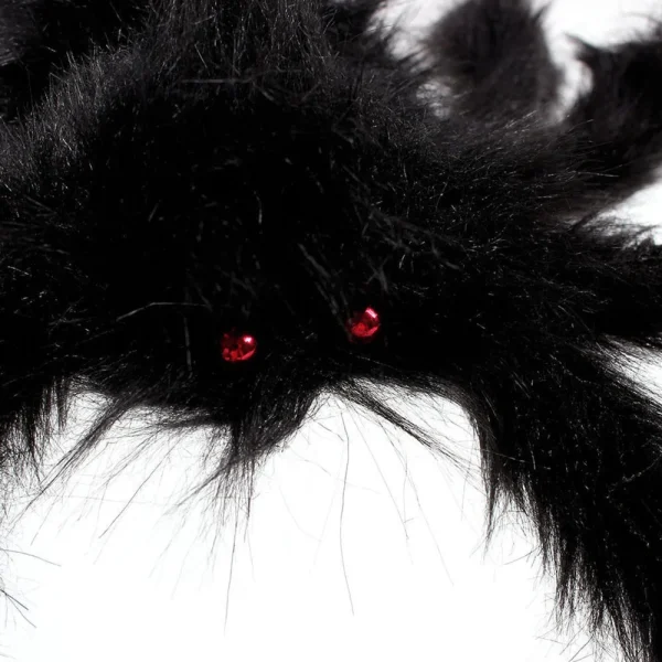 1 pz 30cm,50cm,75cmSuper grande peluche ragno fatto di filo e peluche stile nero e multicolore per decorazioni per feste o halloween 5