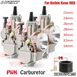 2T 4T Universale Keihin Koso Oko Moto PWK Carburatore 21 24 26 28 30 32 34mm Con Power Jet Per Motore Da Corsa 1
