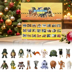 24PCS Italiano Brainrot TungTung Sahur Figura Bambola Tralalero Tralala Bombardino Crocodilo Modello Giocattolo Di Natale Calendario dell'Avvento Regalo 1
