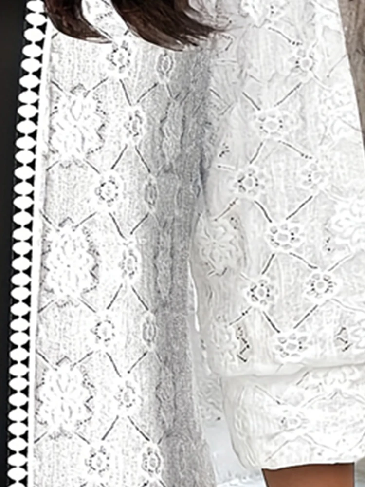 Abito dolcevita floreale stampato all-over da donna nuovo estivo taglie forti 2025 per le vacanze e la spiaggia in poliestere 4