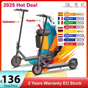 Scooter elettrico a doppio freno con custodia per sedile Motore potente da 350 W Velocità elevata 31 km/h sull'APP 36 V Pneumatico da 8,5 pollici Escooter per adulti 1