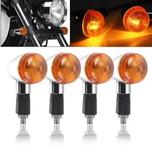 Universale M10 12V Moto Indicatori di direzione Luci Indicatore Lampada Per Cafe Racer XV125 400 250 VTX1300 Indicatori di direzione luce 1