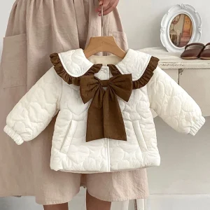 Inverno neonate addensare giacca calda cappotto neonate peluche Cardigan cappotto bambini addensare vestiti caldi 1
