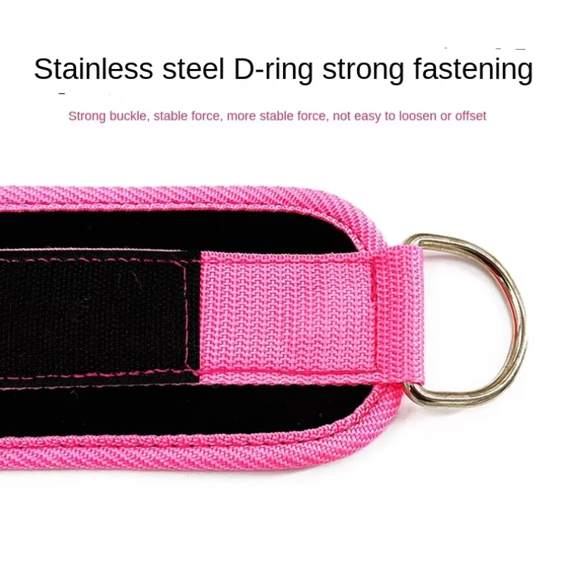 1PC Fitness Gantry Caviglia Fibbia Allenamento Gamba e Dispositivo di allenamento dell'anca Doppio D Tensione Anello del piede Legging Cinghia Accessori per caviglia 4