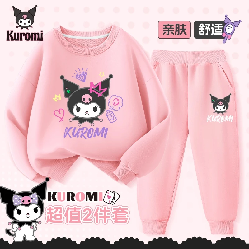 Vestiti per neonata Set Autunno Kid Kunomi Felpe stampate Pullover Top e pantaloni 2 pezzi Completo per bambini Tute moda Abiti 5