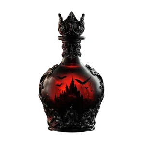 Set decanter per whisky alchimia gotica - Bottiglia di vetro in stile pozione di Halloween per l'aziario della strega, decorazioni per bar, esposizione da collezione 1