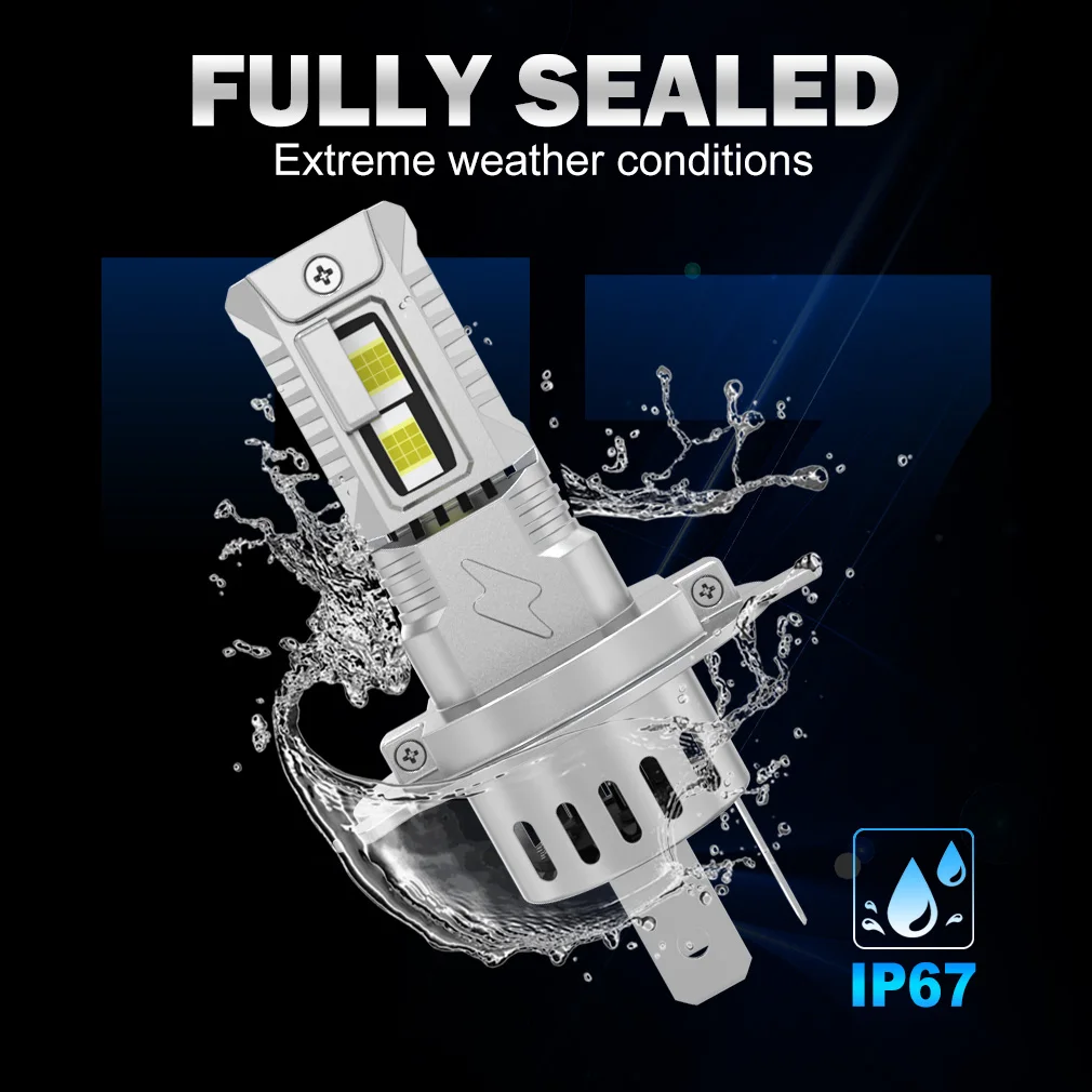 TOAUTO H4 HA CONDOTTO LA Luce 100W 20000LM 9005 9006 H11 H7 HA CONDOTTO il Faro Canbus 36 CSP Auto Ad Alta Chiudi Lampade Auto Con Ventola Turbo Luci 6