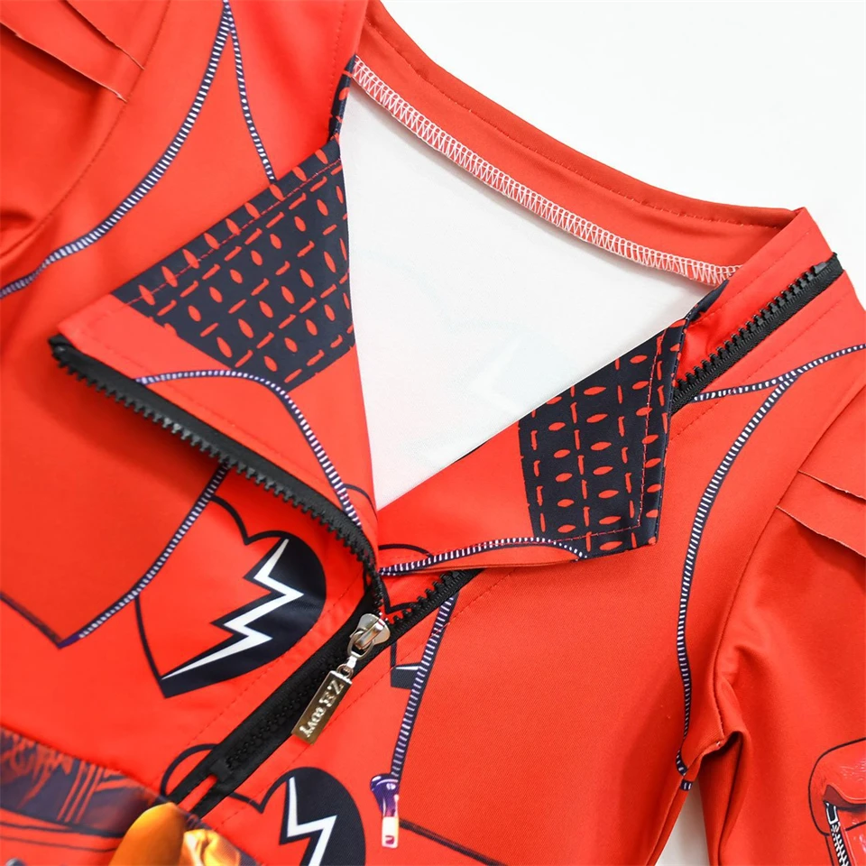 Discendenti 4 Ragazze Costume Cosplay di Halloween Regina di Cuori Bridget Chloe Carnevale Festa Performance Set di Abbigliamento per Bambini 5