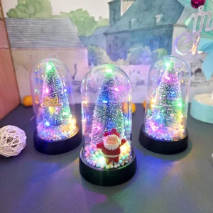 2025 Nuova decorazione natalizia Glow LED Albero di Natale Pupazzo di neve Ornamenti Home Room Decor Natale Navidad Capodanno Accessori regalo 1