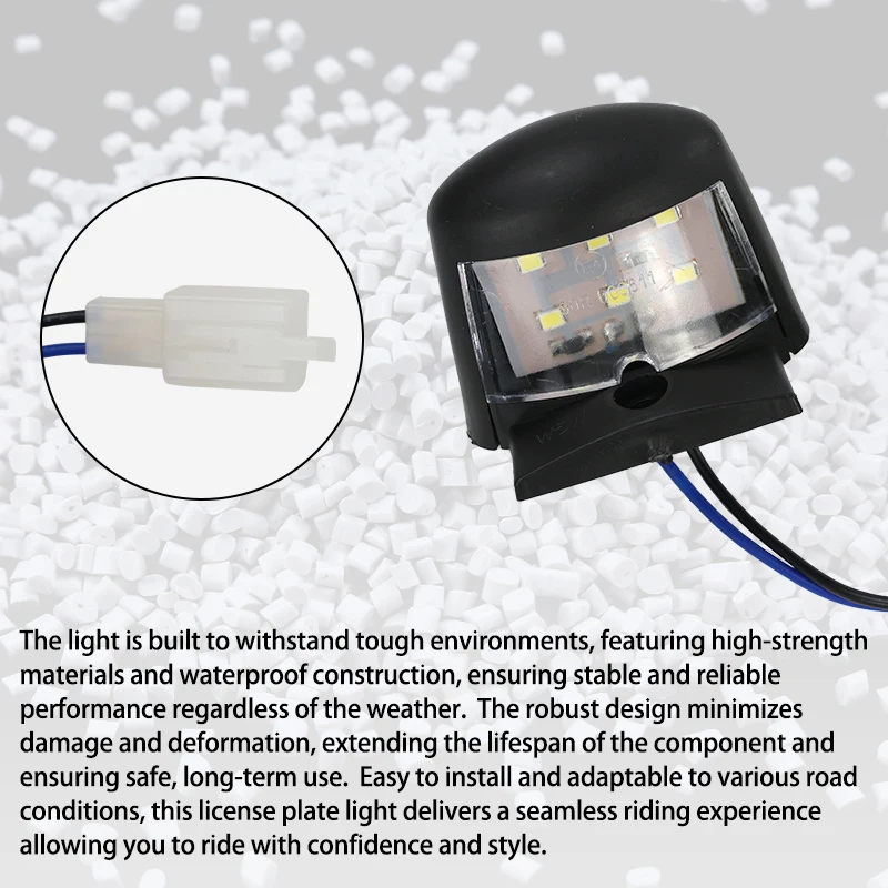 LESQUE Pit Dirt Bike Luce targa in plastica Luci posteriori per moto Lampada per la maggior parte degli accessori Motocross Cafe Racer 4