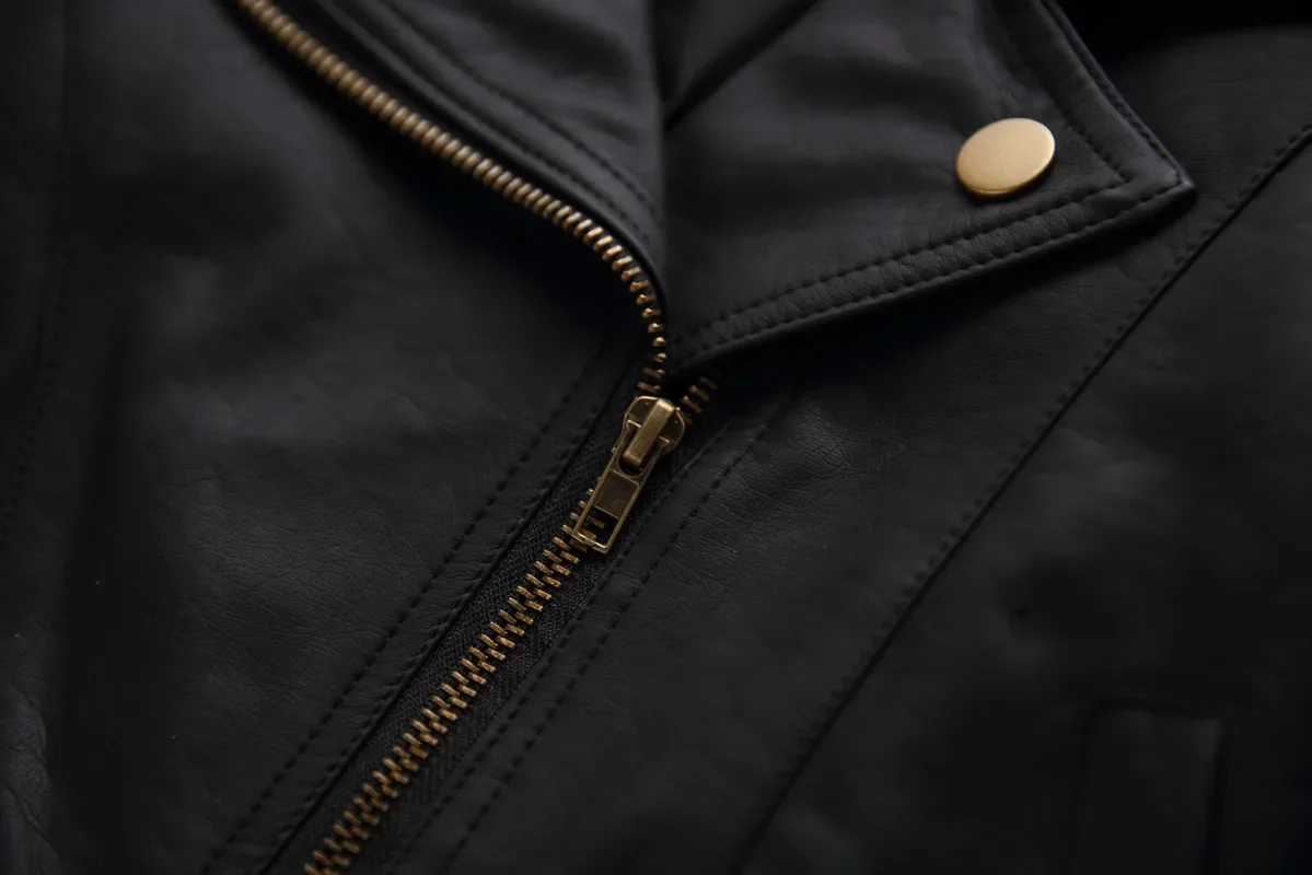 Bambini Neonati maschi Giacche in pelle Cappotto in PU per capispalla per neonati Giacca per neonati Vestiti per neonati Abbigliamento per bambini 4