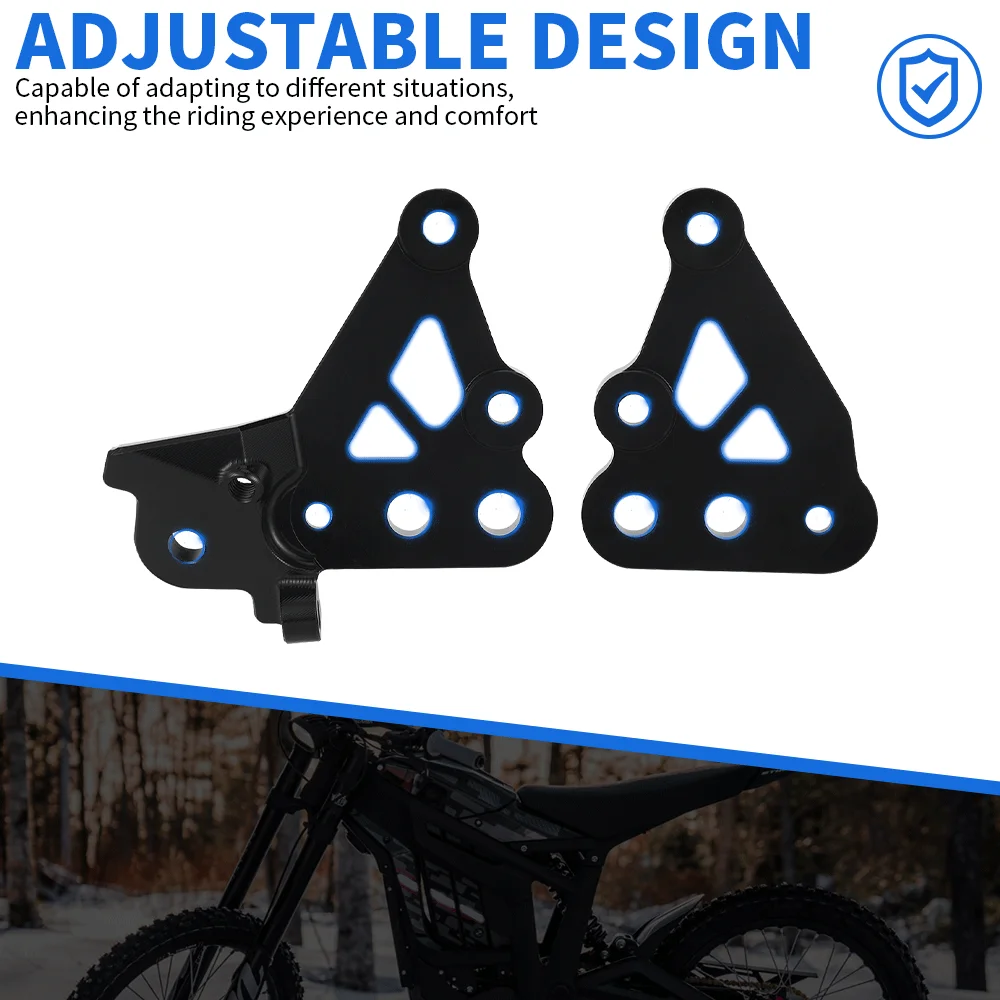 Destra Sinistra Pedane Staffa di Estensione CNC Moto Accessori Per Talaria Sting MX3 TALARIA STING MX4 Elettrico Dirt Bike 4