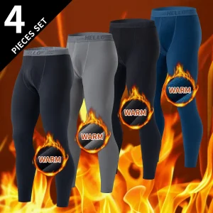 1/3/4 pezzi autunno e inverno pantaloni caldi tinta unita da uomo pantaloni autunnali sottili pantaloni comodi inverno da uomo taglie forti 5XL leggings 1