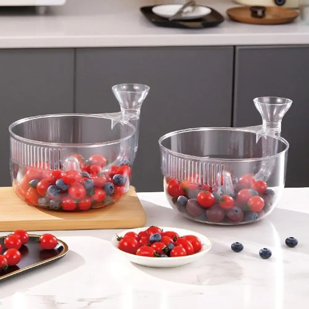 NUOVA Lavatrice automatica per frutta Ciotola per lavaggio automatica con filtro Contenitore per lavaggio verdure Lavatrice per bacche per strumento per barbecue domestico 5