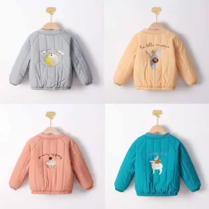 Cappotti caldi imbottiti per bambini Nuovo autunno inverno Ragazzi Ragazze Giacche di cotone ispessito Capispalla per bambini Vestiti per bambini 3-8 anni 1
