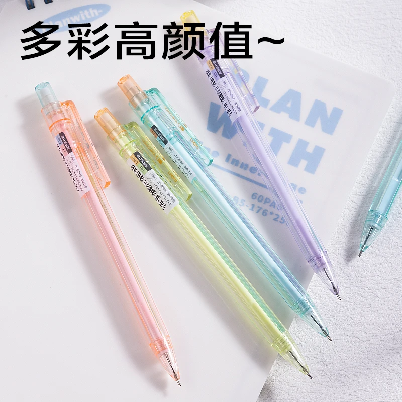 Deli 4/8 pz 0.5mm/0.7mm Kawaii Matite Meccaniche Matita A Propulsione Scuola e Forniture Per Ufficio di Cancelleria Disegno Schizzo Strumento Regalo 4
