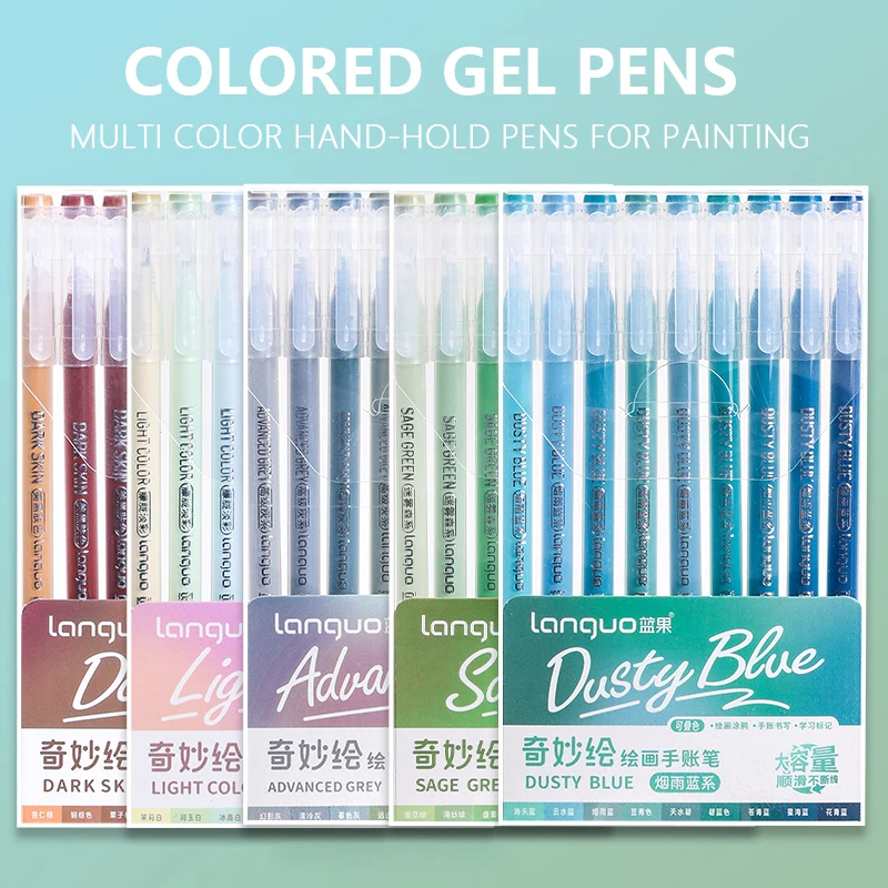9/45/72/99 colori/set penna gel neutra multicolore 0,5 mm manuale colorato penne studente scrittura pittura disegno arte di cancelleria 2