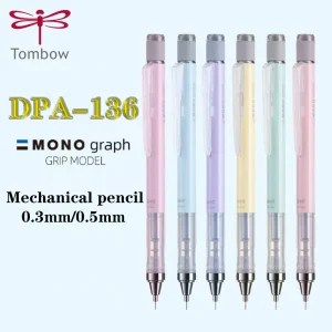 1PC Giappone Tombow Mono Graph Shaker Matita Meccanica 0.3/0.5mm Colore Trasparente Scuotere Piombo Disegno Scuola di Cancelleria Kawaii 1