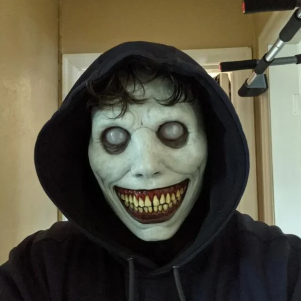 Creepy Maschera di Halloween Demoni sorridenti Evil Puntelli Cosplay Horror Holiday Party Decorazione 2025 Festival Regalo Dropship Маха Maschera 5