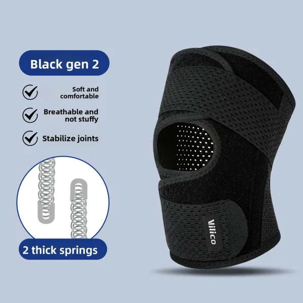 Cuscinetti per menisco Sport Corsa Basket Alpinismo Protezione articolare Cinghia rotulea Ginocchiere per gomiti leggere e traspiranti 6