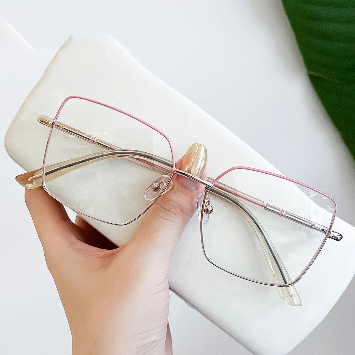 JMISUS 2025 Nuovi Arrivi Farfalla Occhiali Da Vista Primavera Gamba Miopia Occhiali Moda Sqare Occhiali Progressivi per Le Donne 2