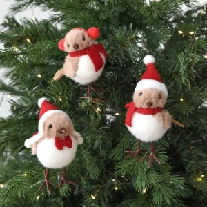 1 set di accessori per ciondoli per bambole di uccelli di Natale Nuovi accessori decorativi per decorazioni per l'albero di Natale Accessori regalo carini 1