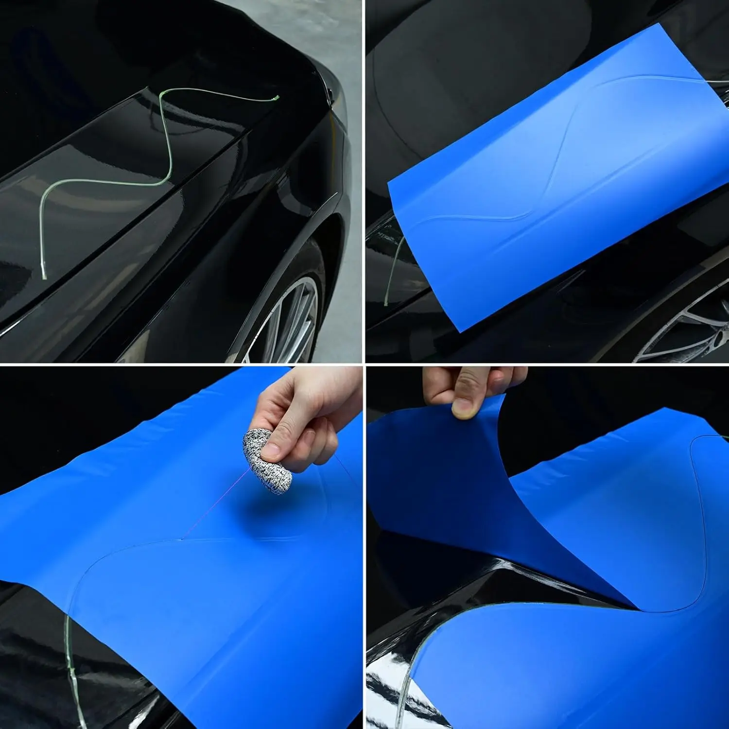 EHDIS Nastro da taglio di sicurezza da 50 metri Set di attrezzi per auto Tinta grafica Pellicola in vinile Styling artigianale Linea di design con taglio preciso senza coltello 5