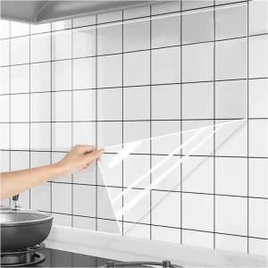 Protezione olio per cucina Accessori da cucina Pellicola da parete adesiva trasparente impermeabile Carta da parati elettrostatica decorativa Camera da letto 1