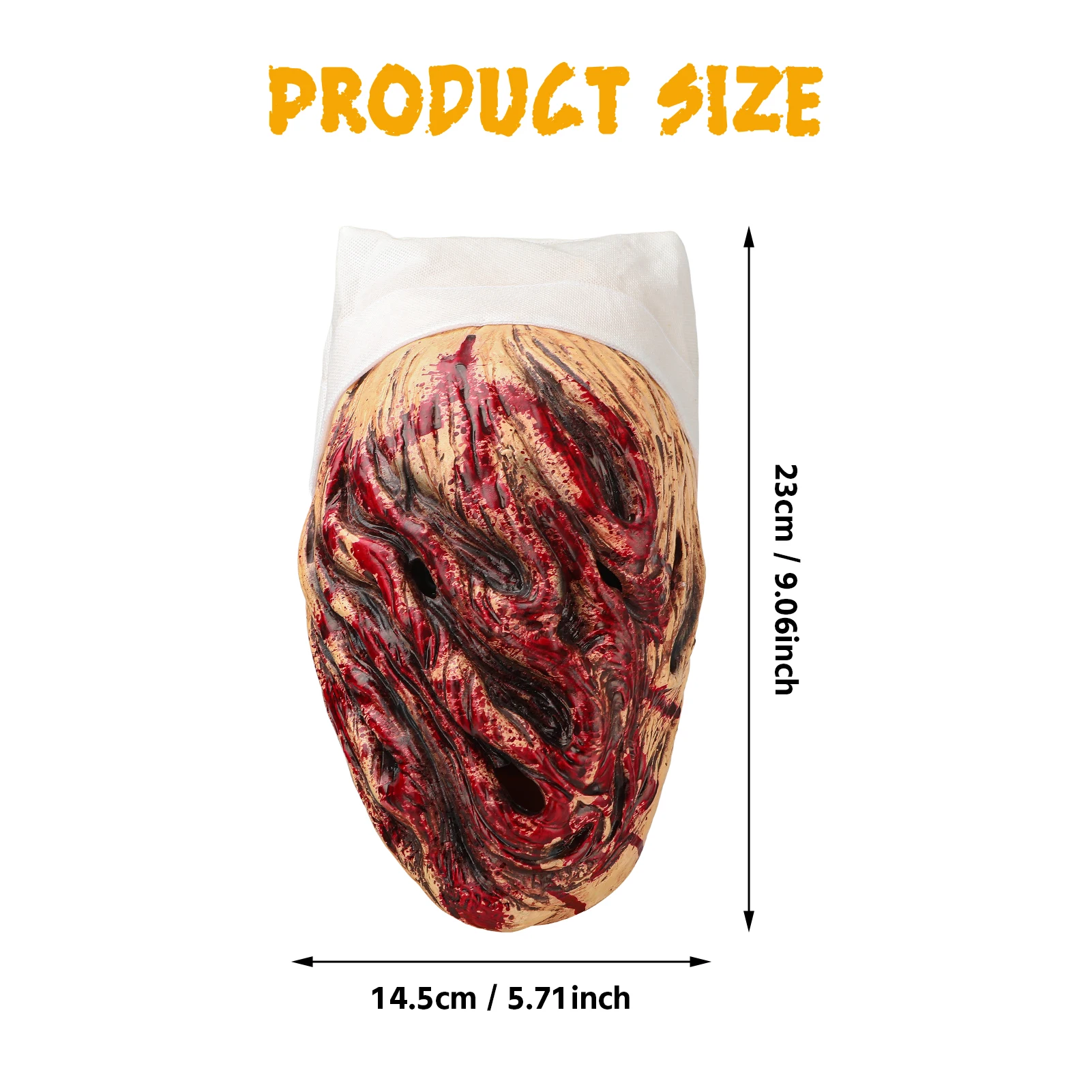 Modello da infermiera Maschera per costume cosplay di Halloween Crea un'atmosfera terrificante Design Meraviglioso regalo per i fan dei giochi di ruolo 5