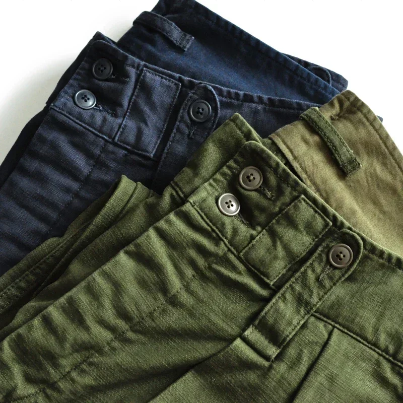 SauceZhan P37 Pantaloni dell'esercito britannico OG107 Pantaloni di fatica di utilità Pantaloni classici militari in raso di oliva Pantaloni e pantaloni cargo capris 3
