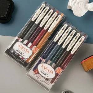 5/10 pz Set Zebra SARASA JJ15 Retro Penne Gel 0.5mm Colori Vintage Roller Ball Disegno Penna di Scrittura per la Scuola di Cancelleria Per Ufficio 1