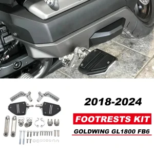 Per Honda Gold Wing 1800 Tour DCT Pedale motore Goldwing GL 1800 Accessori Pedane Supporti pedane autostradali regolabili a 3 vie 1