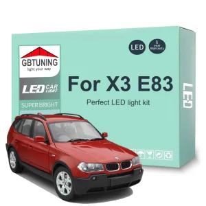 16Pcs accessori per auto Canbus lampada da interno per BMW X3 E83 2003-2010 veicolo Dome tronco targa LED Kit lampadina interna 1