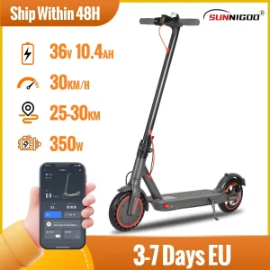 N7PRO 350W Scooter elettrico per adulti 36V 10.4Ah Escooter Kick Scooter Supporto APP Leggero a lungo raggio 30km Scooter Magazzino UE 1