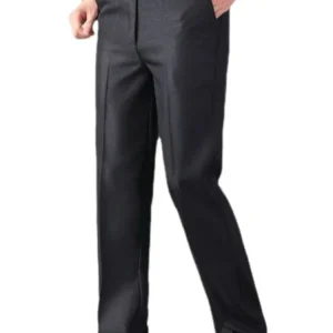Pantaloni formali da uomo estate sottile autunno spesso nero blu grigio Stretch Bussiness abito allentato ufficio pantaloni taglie forti GOZBKF 1