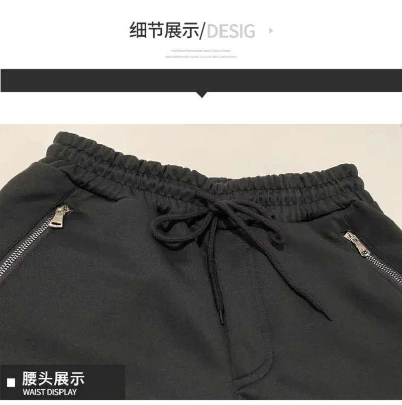 Pantaloni sportivi da uomo coreano autunno pantaloni alla caviglia agganciato borsa da scuola sottile elasticizzata marchio di moda pantaloni lunghi casual da corsa 6