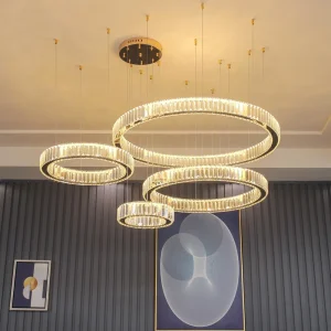 decorazione domesticaLuci a sospensione, lampadario di cristallo di lusso per soggiorno, lampada a sospensione per camera da letto, plafoniera, illuminazione per interni 1