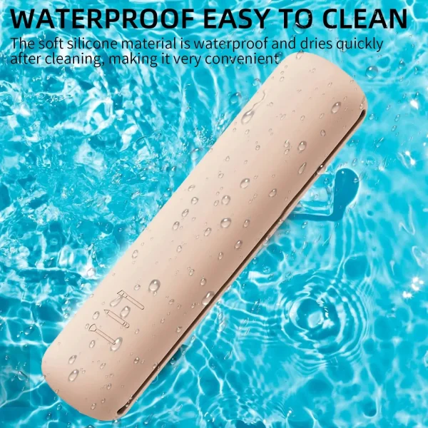Custodia per pennelli per trucco in Silicone custodia per pennelli per trucco impermeabile supporto da viaggio borsa per cosmetici portatile magnetica multiuso 4