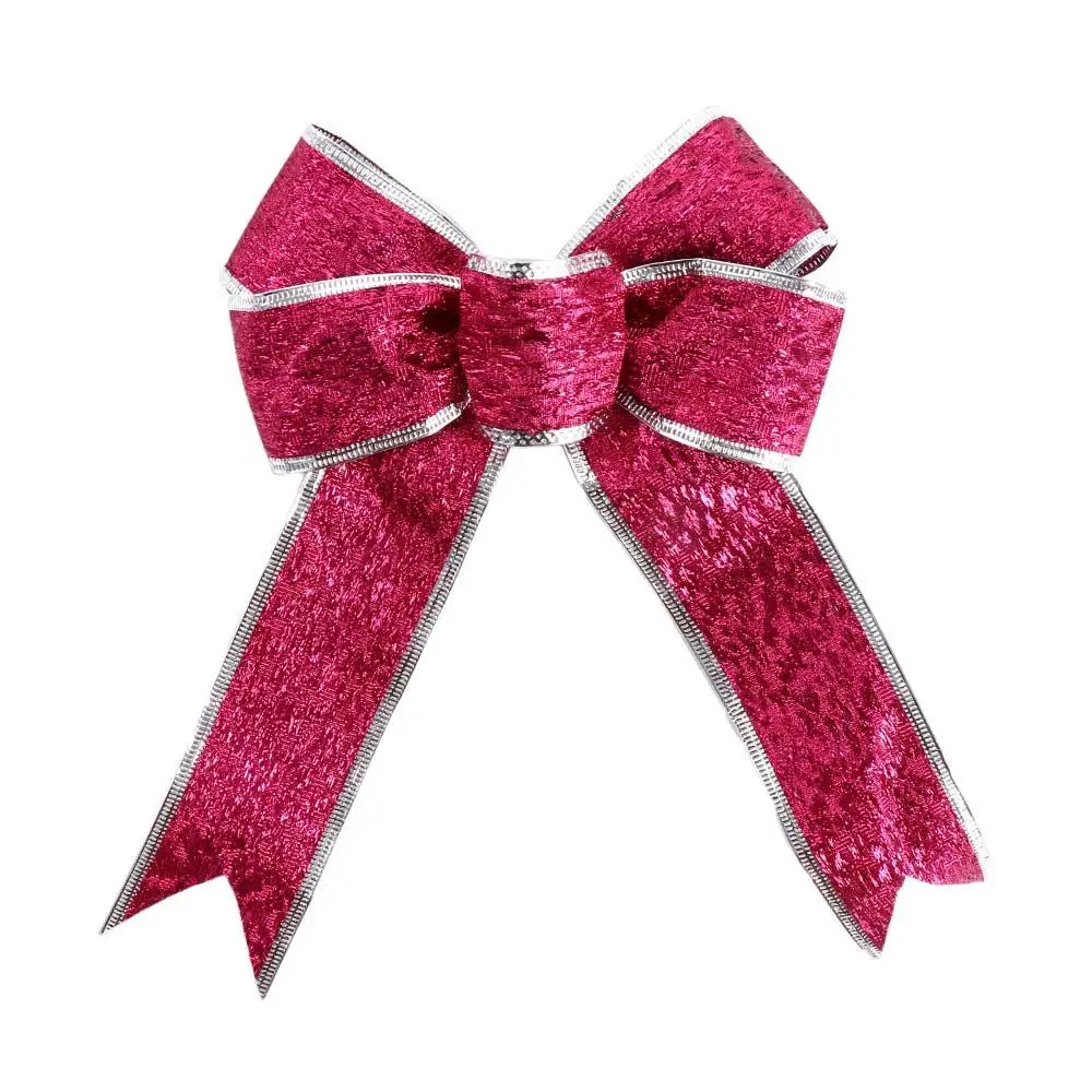 Decorazione di Capodanno Ciondolo appeso Archi di Natale Bowknot Archi di nastro Forniture per feste di Natale Decorazioni per la casa Ornamenti per l'albero di Natale 1