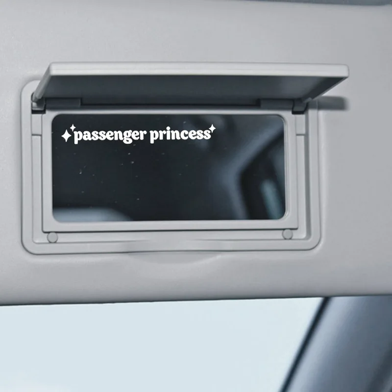 2 pezzi adesivo decorazione specchio passeggero principessa stella specchio adesivo specchietto retrovisore auto decorazione in vinile divertente decalcomania auto 3