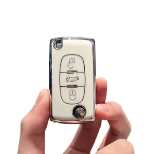 Custodia morbida per chiave auto in TPU per Citroen C1 C2 C3 C4 C5 C6 C8 C4L Xsara Picasso PEUGEOT 207 208 206 307 308 407 408 RCZ 1