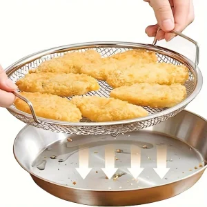 Filtro olio a disco in acciaio inossidabile, filtro per residui di olio domestico, piastra filtro olio per friggere cucina, piastra drenante dell'acqua 1