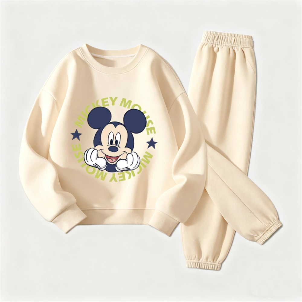 Abiti a maniche lunghe per bambini Bella felpa con cappuccio girocollo Pantaloni tutto-fiammifero Due pezzi Set di abbigliamento casual allentato per bambini Abbigliamento per bambina 5