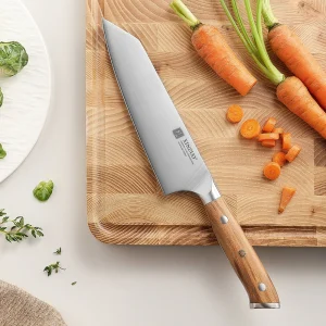 XINZUO Coltello Bunka da 5,8 pollici Coltello da chef tedesco in acciaio 1.4116 specifico da cucina Manico ergonomico ben bilanciato Confezione regalo premium 1