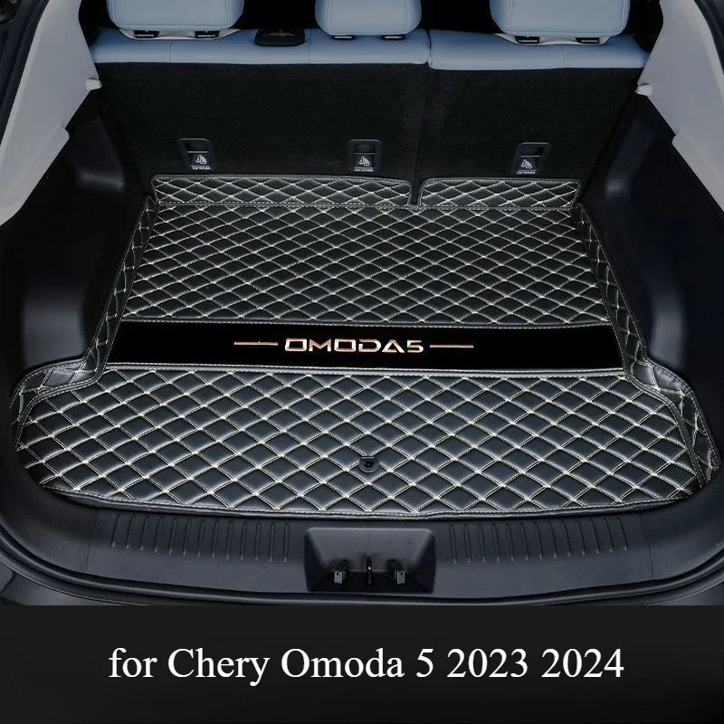 Tappetino per bagagliaio per auto per Chery Omoda 5 Accessori 2023 2024 Tappetino principale Retrofitting Il speciale cuscinetto per bagagliaio per auto per la decorazione di interni 1