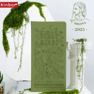 Kinbor 2025 Agenda settimanale Notebook Una pagina per settimana Gestione del tempo giornaliera Programma Libri Efficienza punzonatrice autodisciplinata 1